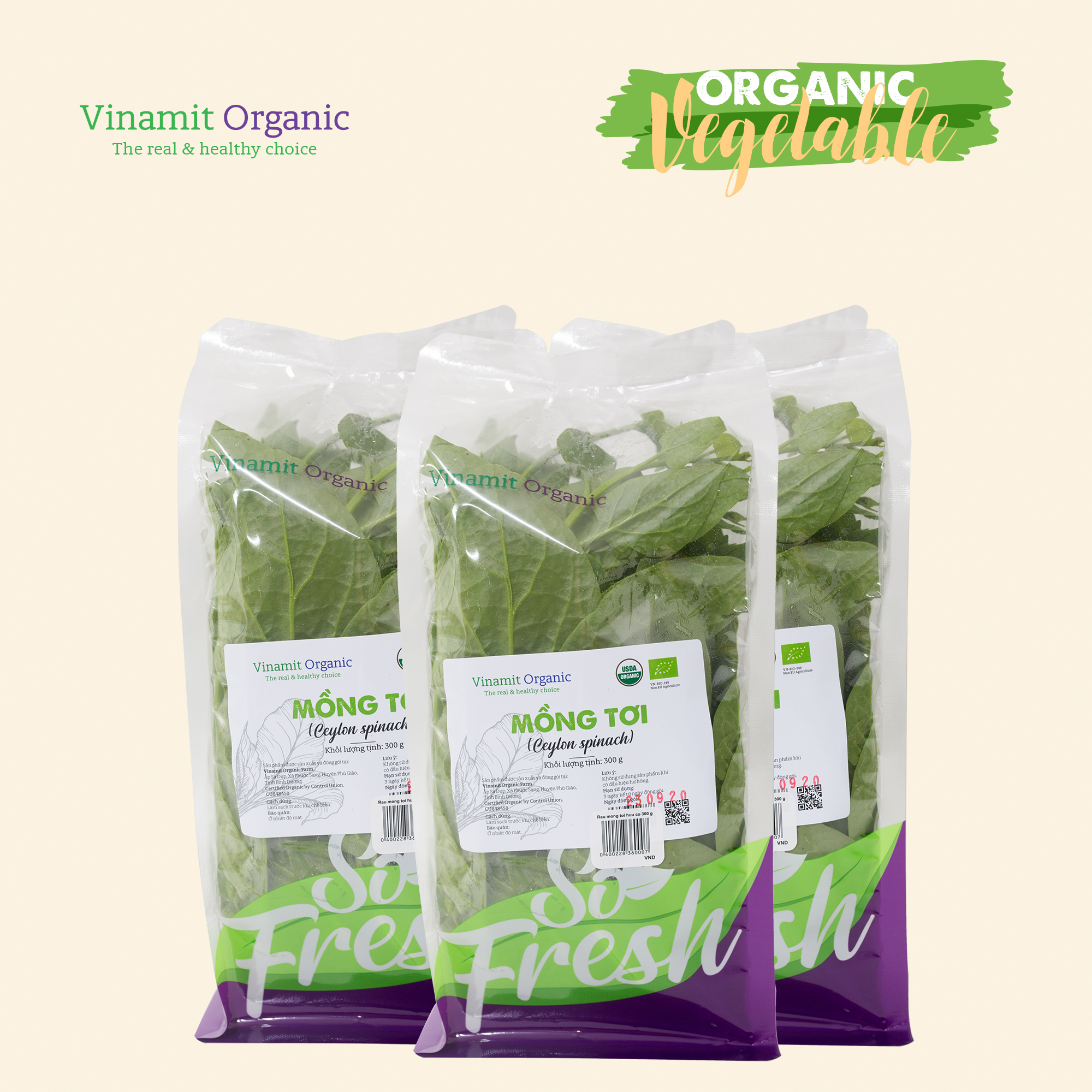 Mồng tơi Organic 300g