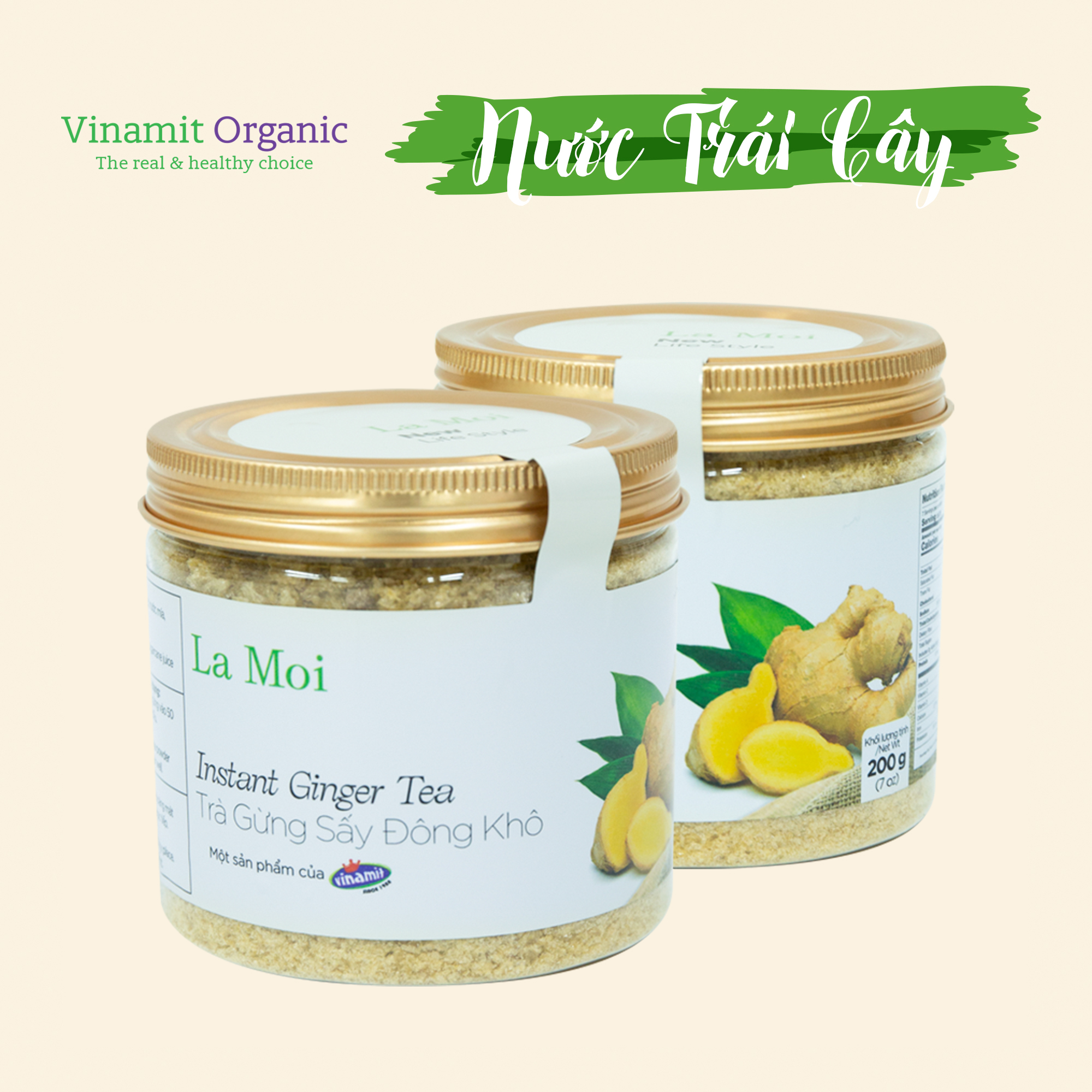 Trà Gừng Mía Mật Ong Sấy Đông Khô 200G