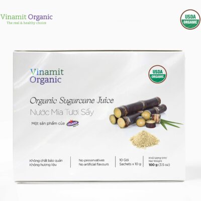 Nước mía tươi sấy 100g (10 gói/hộp)