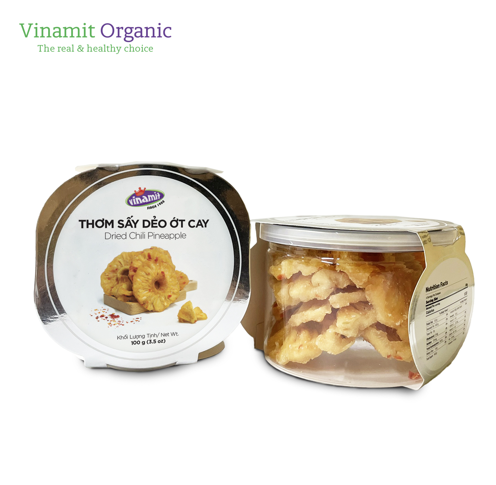 Thơm sấy dẻo ớt cay 100g